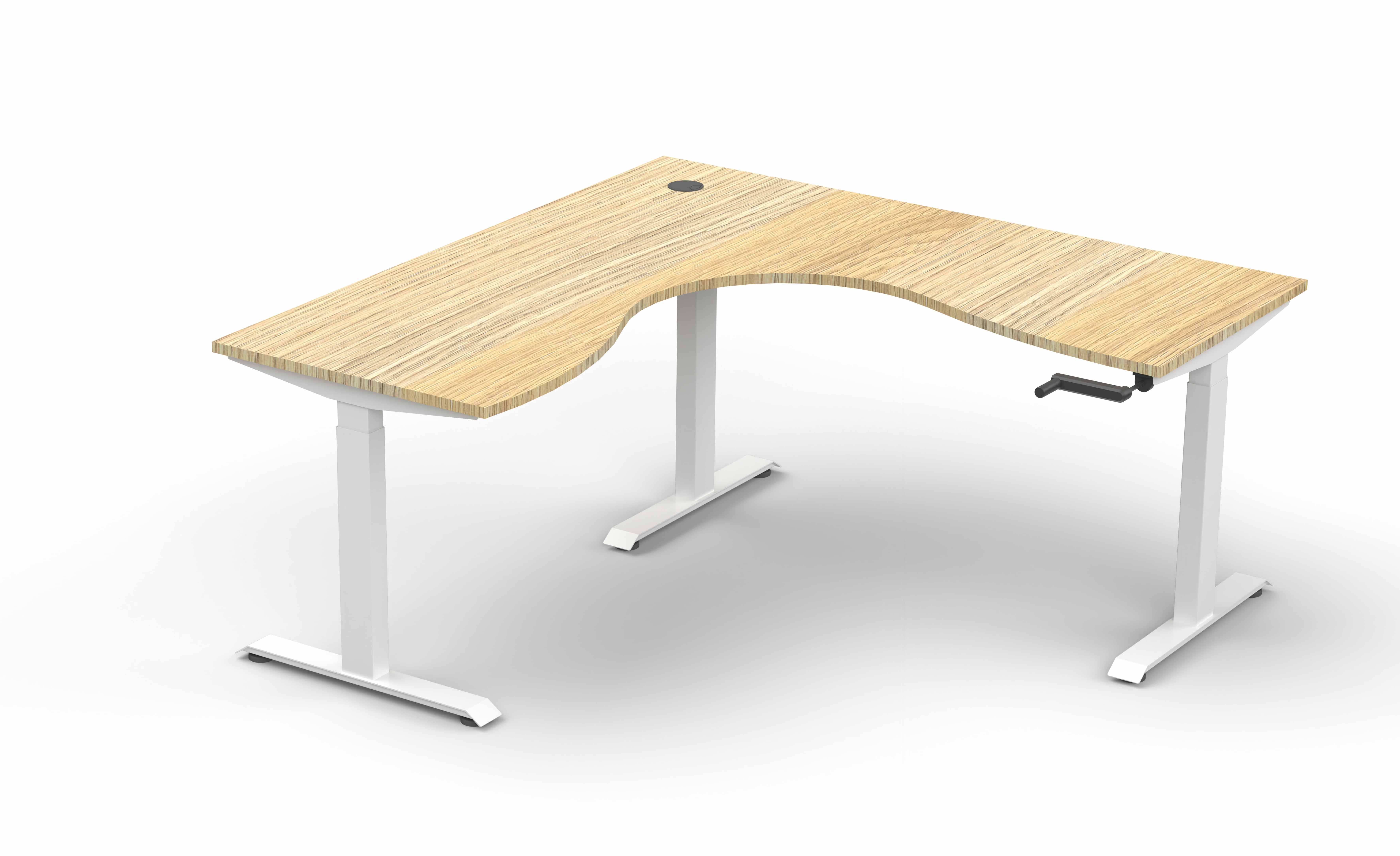 Boost Crank Height Adjustable Corner Desk - 1800x1500 NOWS